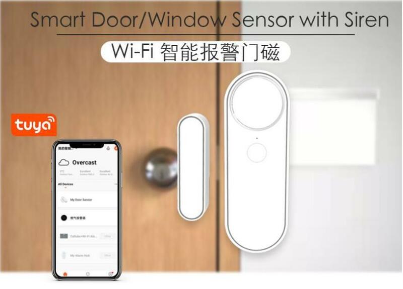 Tuya APP WIFI Door/Windows Alarm Detector  For Home Security Alarm System Sensor Door Contact