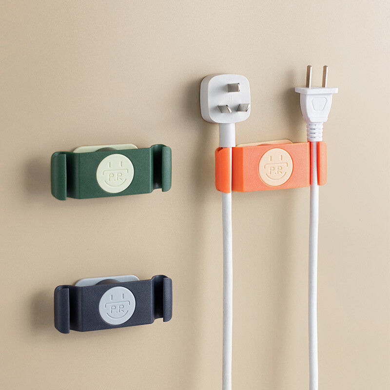 Kabel organisator Management Draht halter flexible USB-Kabel wickler ordentlich Wand halterung Küche Lager regal Kabel halter Clip