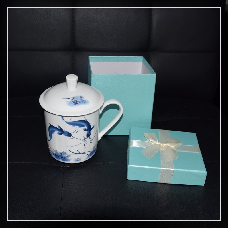 ReadStar pudełko kubek porcelanowy Jingdezhen 500ml ceramiczny kubek na herbatę kubek z porcelany kostnej z pokrywką dom biurowy kubek konferencyjny wspaniały prezent