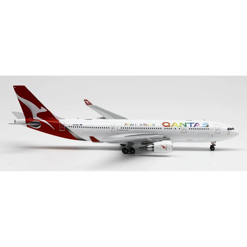 Samolot kolekcjonerski ze stopu SA4023 prezent JC Wings 1:400 Qantas Airbus A330-200 odrzutowy Model samolotu odlewu ZK-FRE ze stojakiem