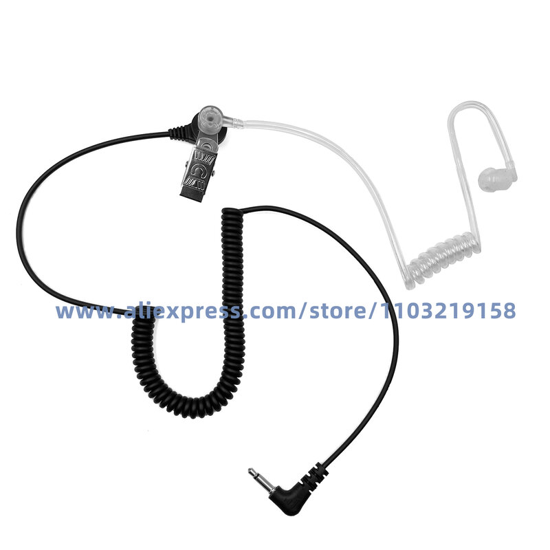 3.5mm Acoustic Tube Earpiece Earphone Headset 1 PIN For Motorola Radio Walkie Talkie Headset With Eeabud And Cable Earpieces New