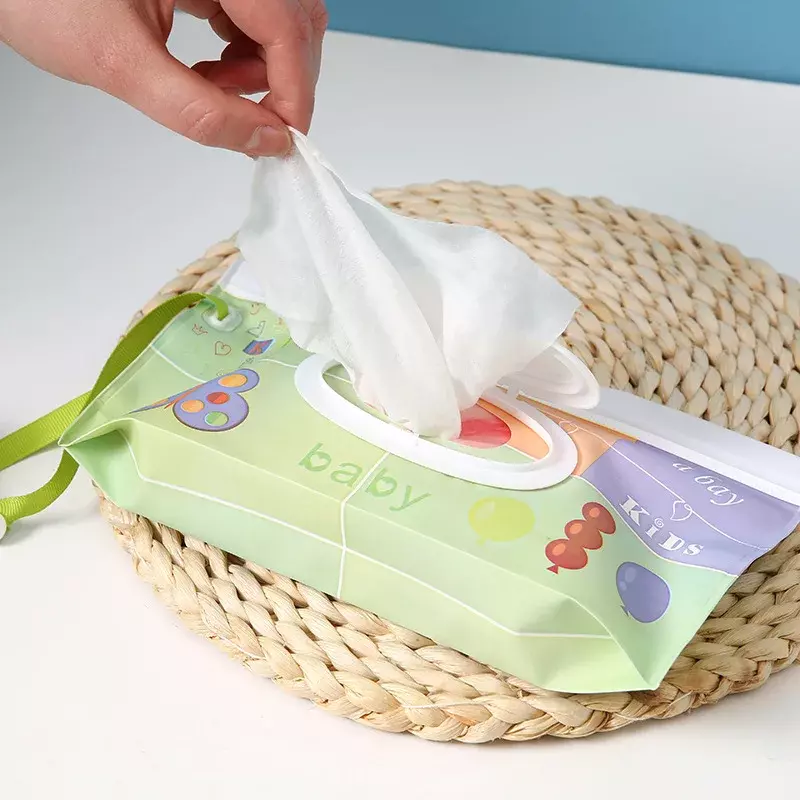 EVA Baby Wet Wipe Pouch Wipes Holder Case Flip Cover Snap-Strap Reusable Refillable Wet Wipe Bag Outdoor Useful Tissue Box