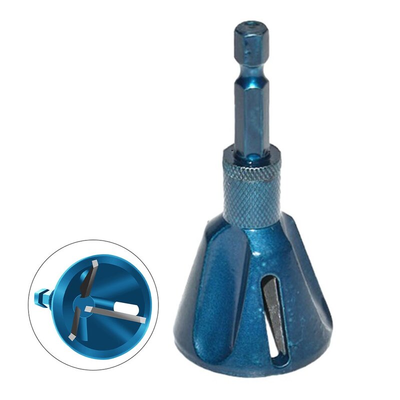 1pc Drill Bit Deburring External Chamfer Tool Tungsten Steel Remove Burr For Stainless Steel Hardened Steel Wood Electric Chamfe