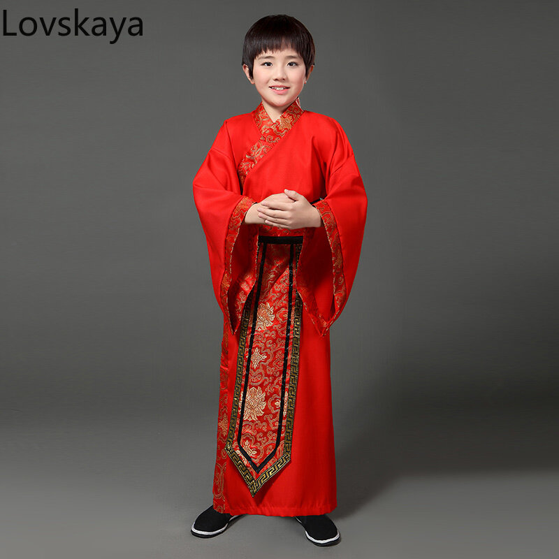New Ancient Chinese Clothing Children Sinology Costume Han Chinese Clothing Male Student
