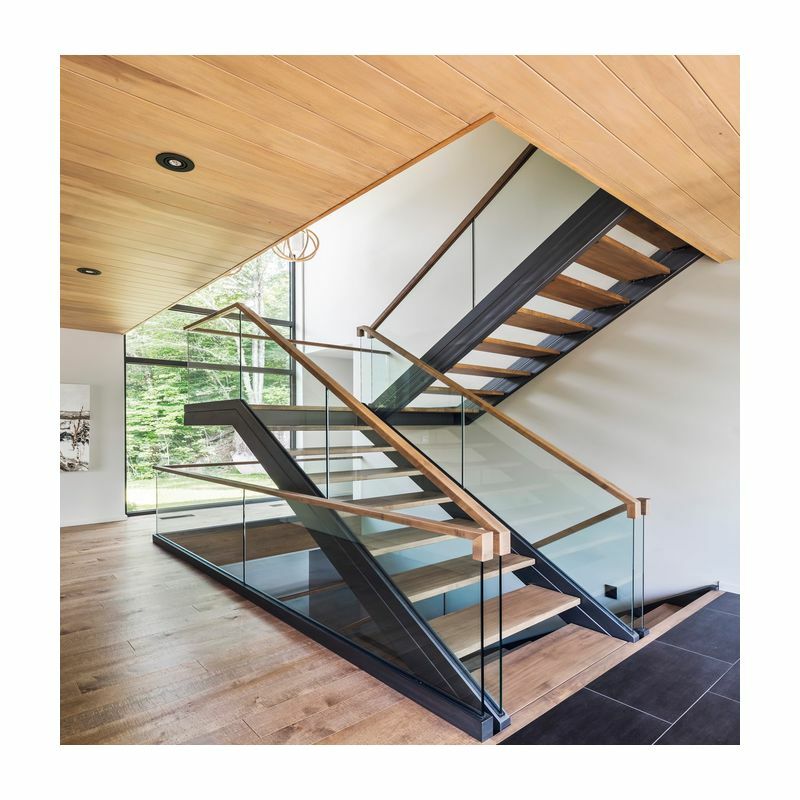 Ace novo design venda quente aço inoxidável escada moderna sólida piso escadas