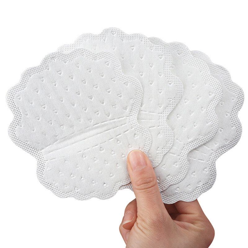 10 pezzi Unisex monouso Sweat Pad adesivo ascellare Sweat Patch ascella deodorante antitraspirante adesivi assorbenti dal sudore