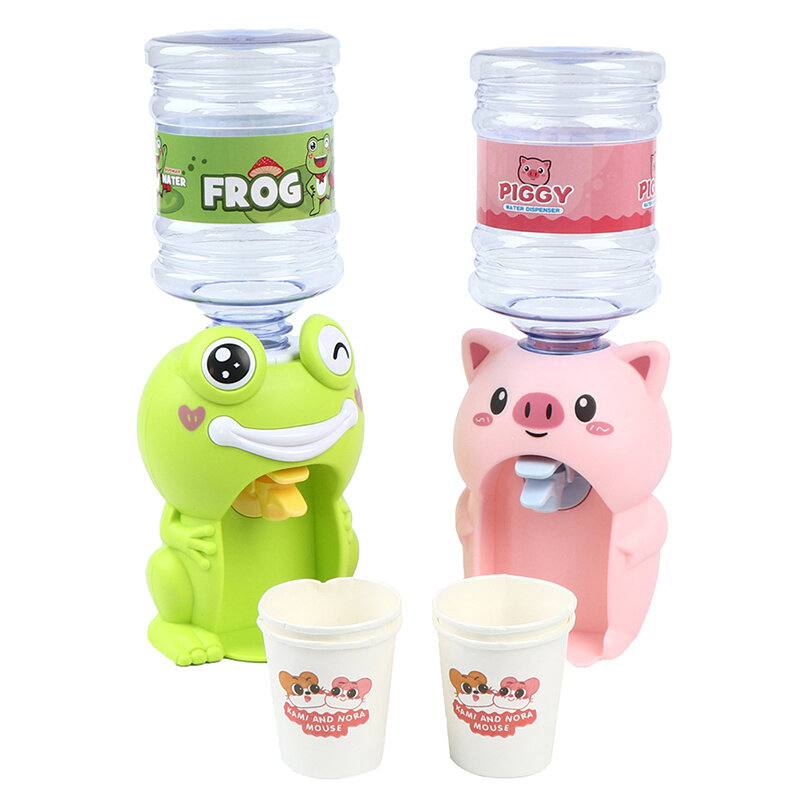 1Pc Kids 8*23Cm Mini Cartoon Drank Water Dispenser Speelgoed Keuken Speelhuis Speelgoed