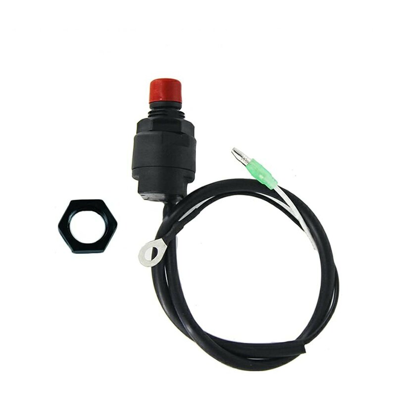 Boat Outboard Switch Engine Motor Lanyard Kill Urgent Stop Button, Safety Connector Cord Compatible for Yamaha Suzuki Honda