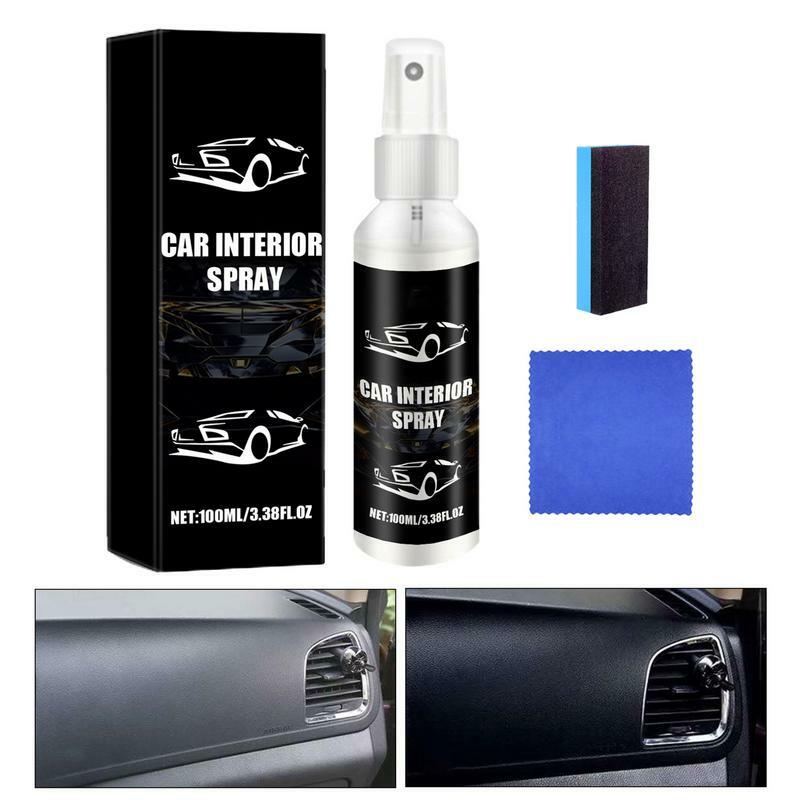 Clean & Shine Interior Car Cleaner Waterless Interior And Dashboard Cleaner Automotive Vinyl Care Scratch Repair smacchiatore