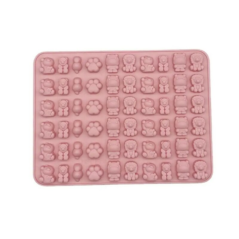 Cartoon Silicone Fudge Candy Mold Cute Bear Jelly Mould Candy Decorating Tools Diy Moulds Dropper With Baking Chocolate Fon N5d2