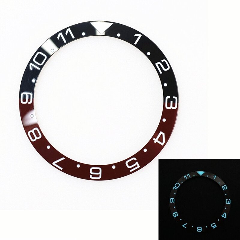 Lusso 20 stili di 40mm Bgw9 luminescente orologio lunetta in ceramica inserto per Seiko GMT SUB ha visto parti di ricambio ippocampo