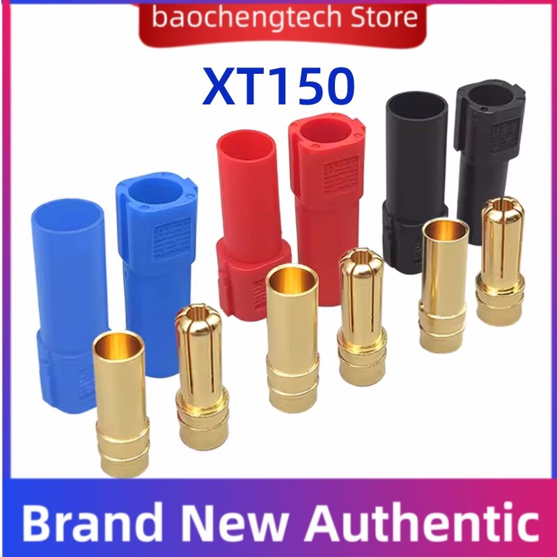 20pcs (10pairs） Original  XT150 Connector Adapter 6mm Male Female Plug 120A Large Current High Rated Amps For RC LiPo Battery