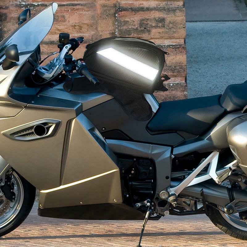 Tas tangki sepeda motor, tas bahan bakar sepeda motor tangki navigasi ponsel tas sadel sepeda motor dengan layar sentuh ransel sepeda motor