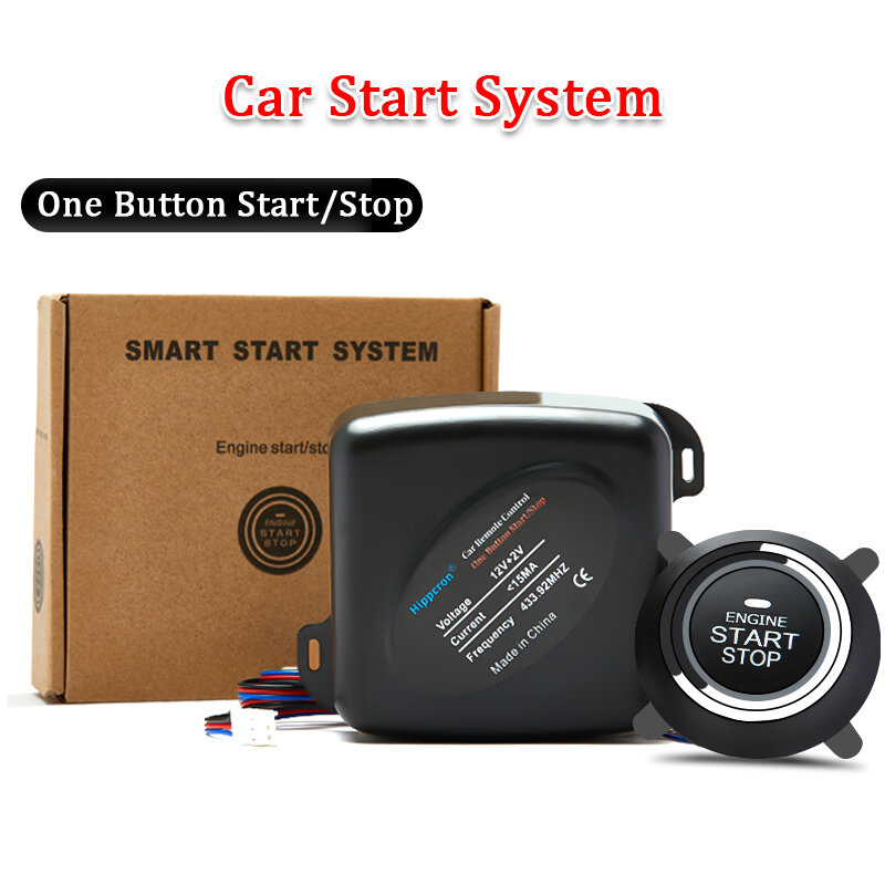 Car Alarm Remote Control PKE Car Keyless Entry Engine Start Alarm System Push Button Remote Starter Stop Auto