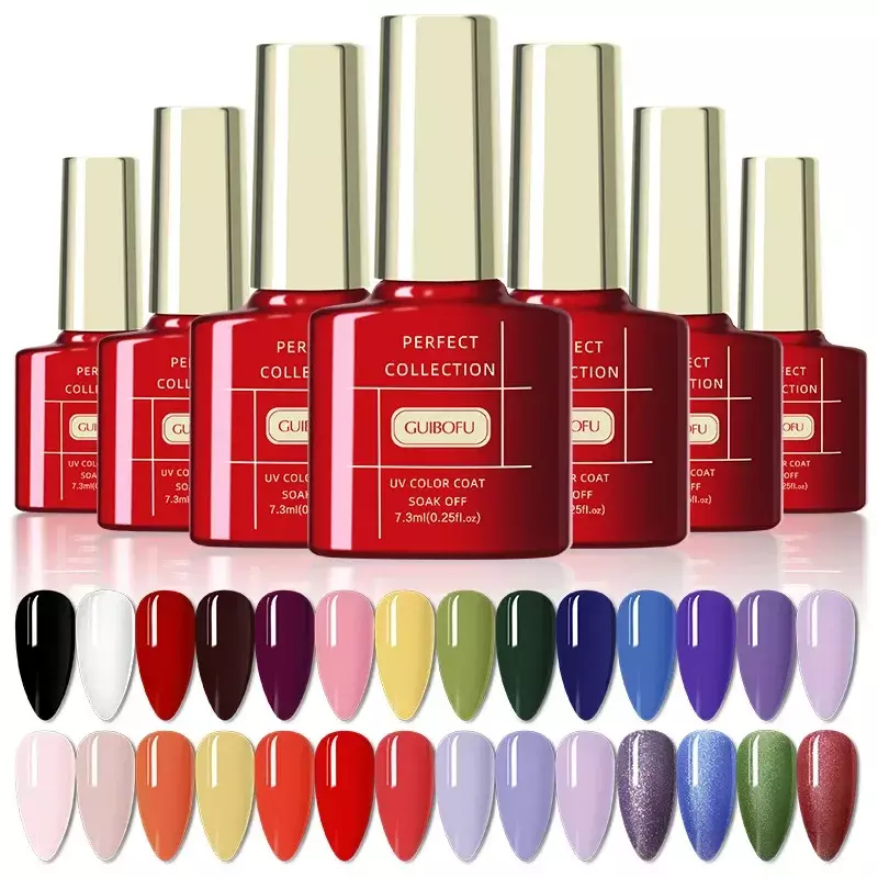 Esmalte de uñas en Gel, barniz híbrido semipermanente UV, 88 colores, 7,3 ml