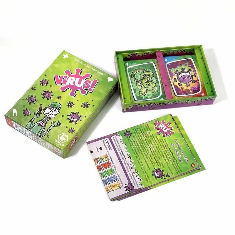 Настольная игра с вирусом, веселая карточная игра, испанская, английская, французская версия, веселая Семейная Игра