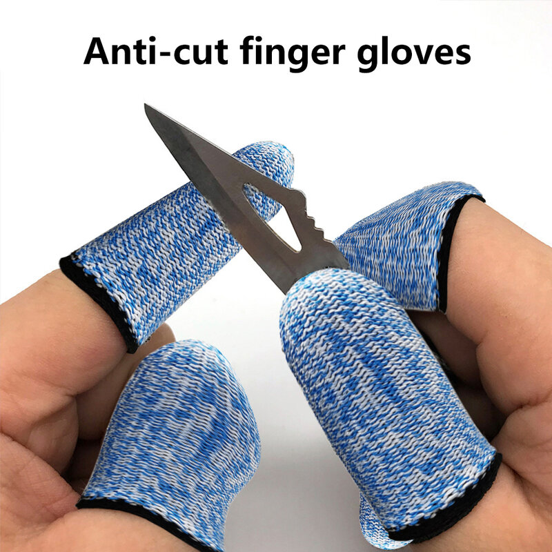 10 buah sarung jari elastis antilembap, ringan dapat dipakai ulang untuk bekerja antiselip tahan aus