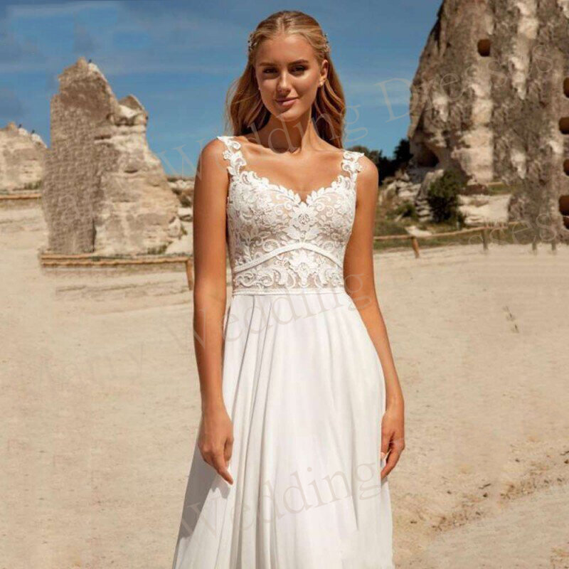 Женское ТРАПЕЦИЕВИДНОЕ свадебное платье It's yiiya, белое платье без рукавов с открытой спиной на лето 2019