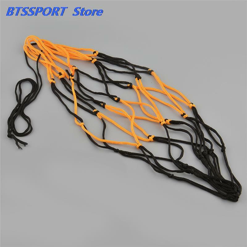 Nylon Net Bag Ball Carry Mesh for Volleyball Basketball Football Soccer Multi Sport Game Outdoor Durable Standard Black&Yellow