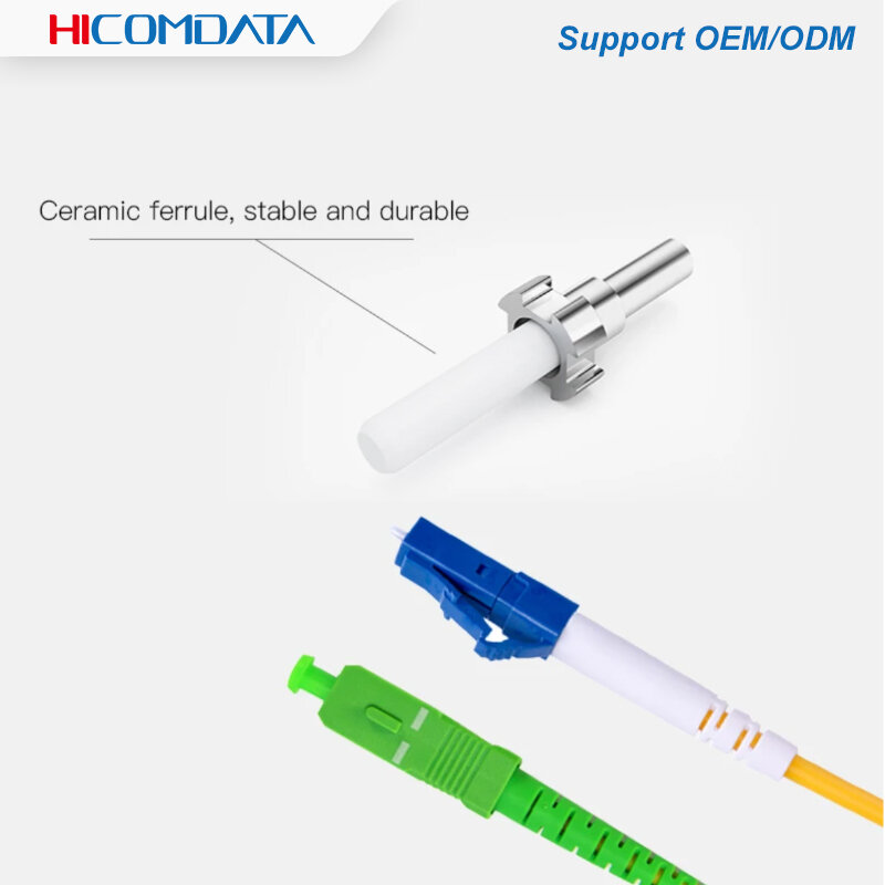 SC/APC-LC/UPC 3M Simplex Single Mode Fiber Optic Patch Cord SC-LC 2.0mm 3.0mm FTTH Fiber Patch Cable 1Ｍ 3M 5M 10M