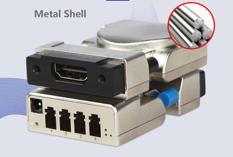 PC-모니터용 HDMI 광섬유 익스텐더, 4 LC 광섬유 케이블, HDMI 2.0-광섬유 변환기, 4K 60Hz
