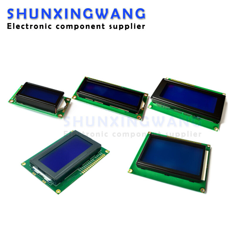 จอสีฟ้า/สีเหลืองเขียว1602A หน้าจอ/2004A/12864b หน้าจอ LCD 5V LCD พร้อม Backlight iic/ I2C