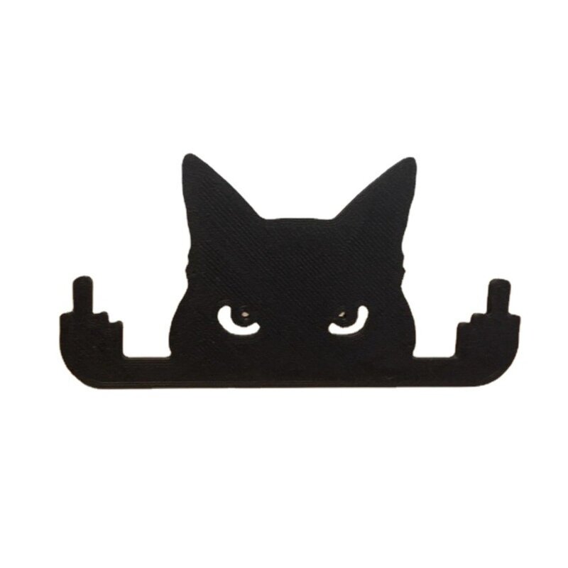 Окно комнаты средний палец кошка товары для дома садовое украшение черная кошка украшение для стола черный кролик украшение на Пасху