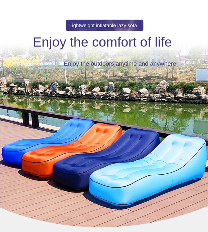 Canapé gonflable Portable pour loisirs en plein Air, coussin d'air de bureau, pause déjeuner, lit pour voyage pratique, Camping, pique-nique, repos de jeu