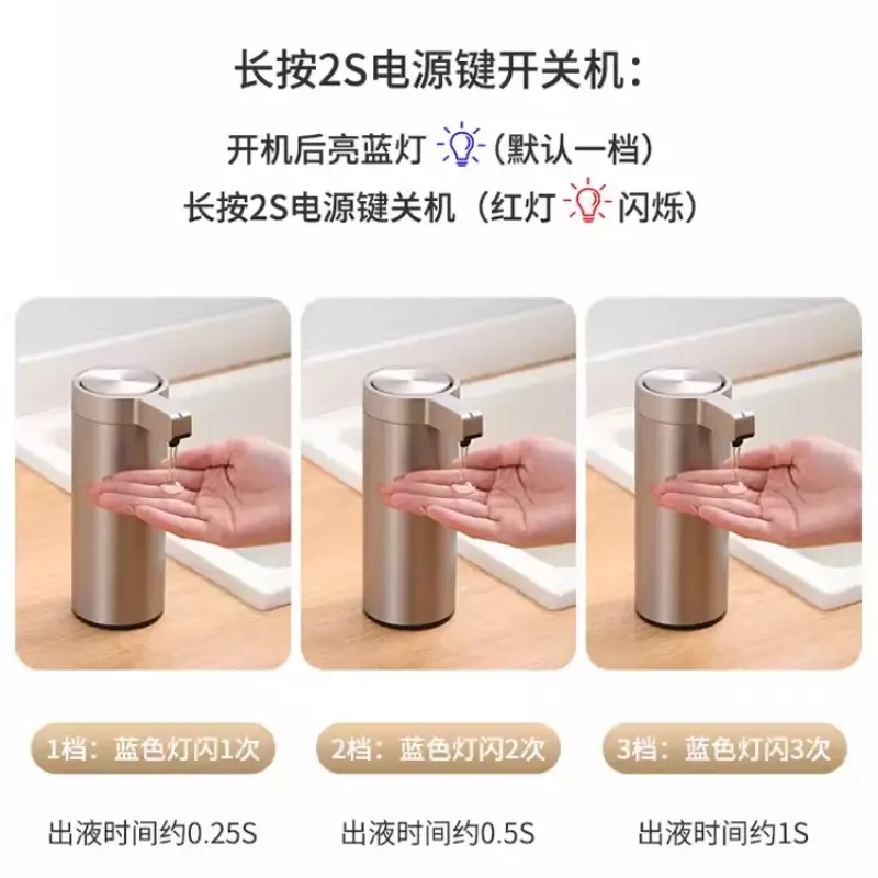 Dispensadores automáticos de sabão líquido Sensor de indução Touchless Garrafa de loção de metal Acessórios do banheiro Aço inoxidável 304