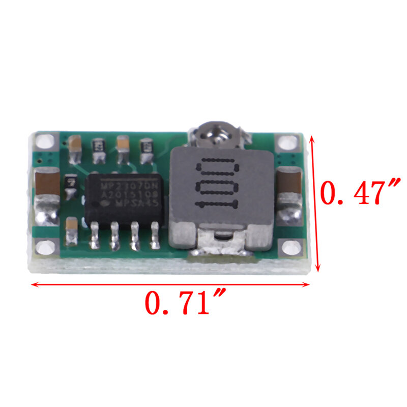 Miniconvertidor reductor de DC-DC, regulador de voltios de 5V-23V a 3,3 V, 6V, 9V y 12V, 3A