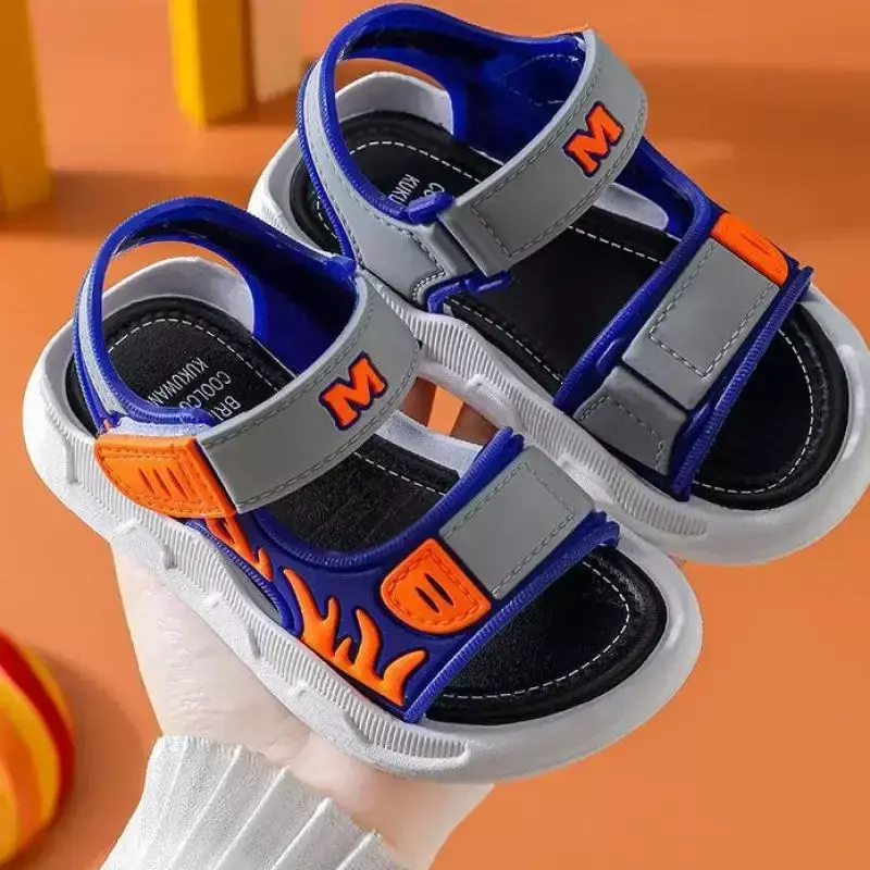 Sandalias con patrón de llama para bebé, zapatos antideslizantes de suela suave para niño y niña