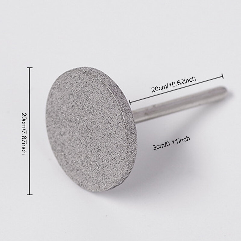 Mata bor logam berlian pedikur, untuk kulit mati kalus listrik penghilang kalus 20mm poros untuk Salon Kuku