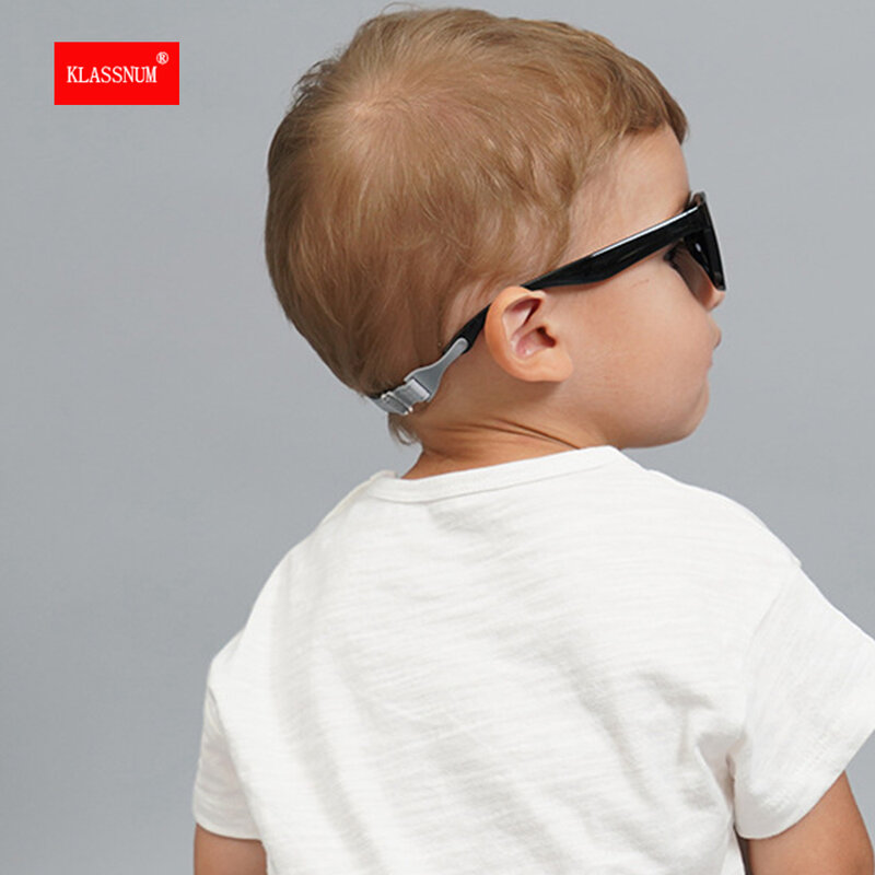 2024 Kinderen Gepolariseerde Zonnebril 1 2 3 Jaar Jongens Meisje Veiligheidsbril Baby Zonnebril Brillen Anti Uv400 Zacht Frame Met Koord