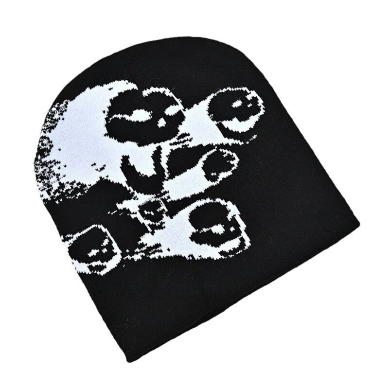 قبعة صغيرة متماسكة متعددة الاستخدامات دافئة لحماية الأذن قبعة للمراهقين من قماش الجاكار لعيد الميلاد مصنوعة يدويًا