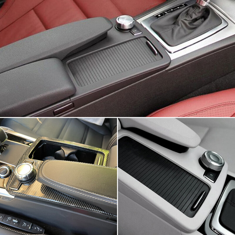 Konsola środkowa filiżanki pokrywa uchwytu migawki zewnętrzna osłona ramy dla Mercedes Benz W204 C C180 C200 C220 E W207 W212 E260 E300
