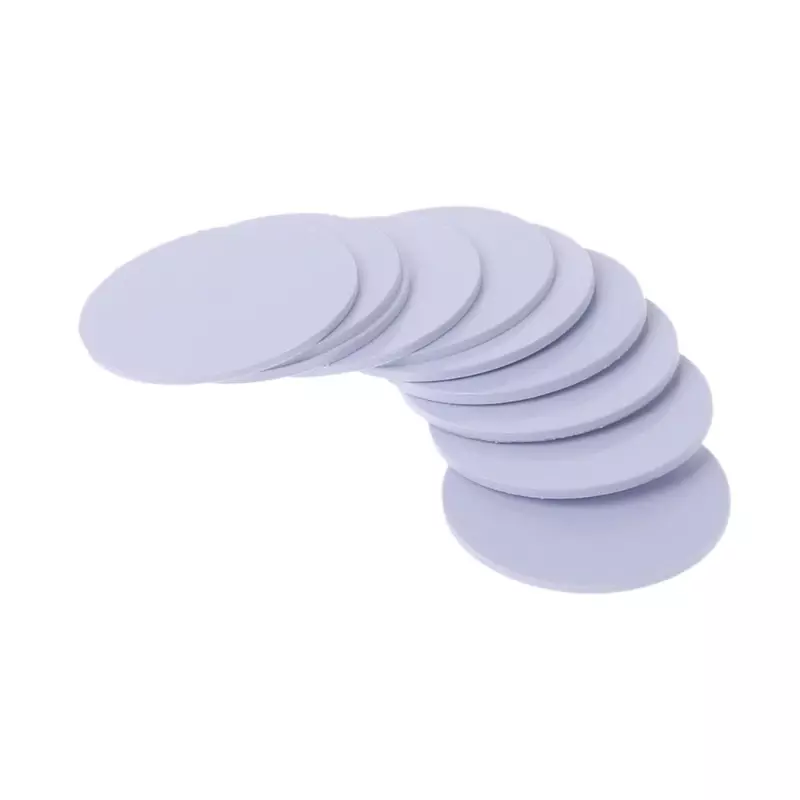 10 Pieces 215 Cards Diameter 25 mm/ 0.98 Inch Coin Rewritable Blank White 215 Cards Drop Shipping