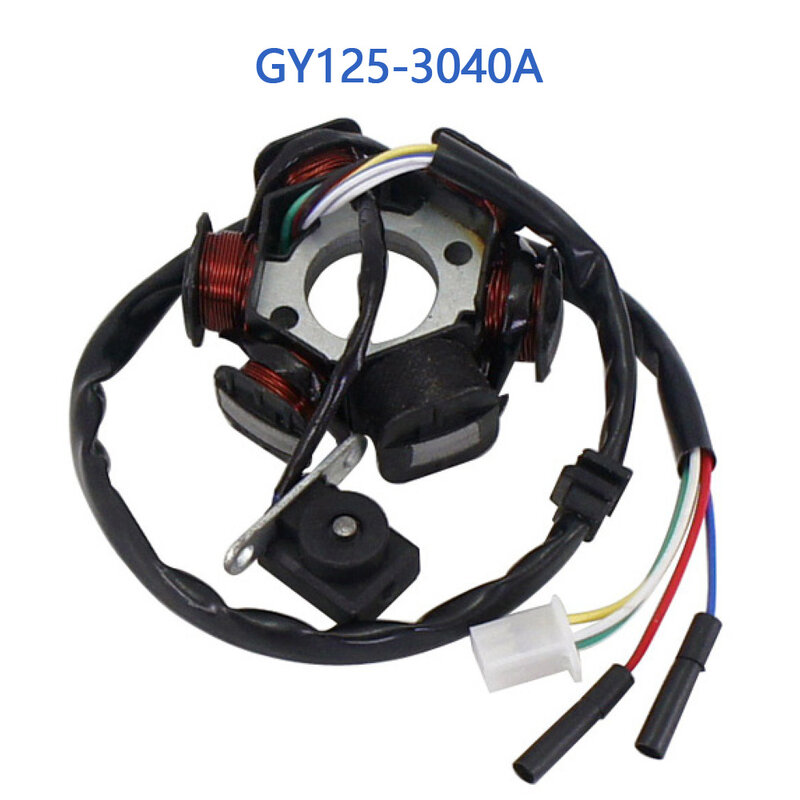 GY125-3040A Gy6 125cc 150cc 6 Polige Stator Voor Gy6 125cc 150cc Chinese Scooter Bromfiets 152qmi 157qmj Motor