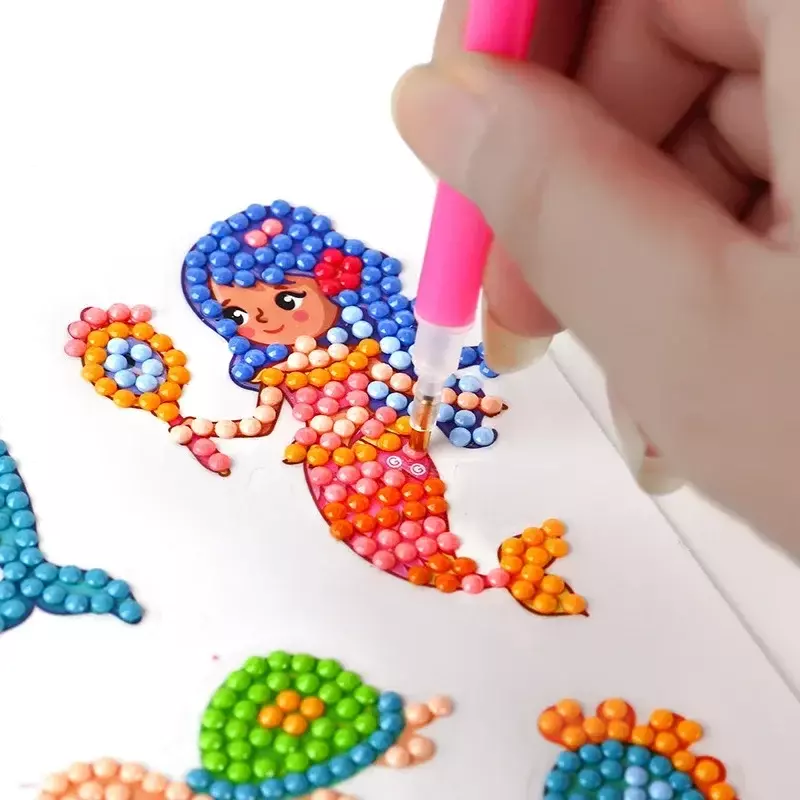 Diamant Aufkleber Kindergarten Prinzessin Aufkleber Mädchen handgemachte DIY kreative Graffiti Aufkleber für Mädchen Kinder Notizbuch Telefon Gepäck