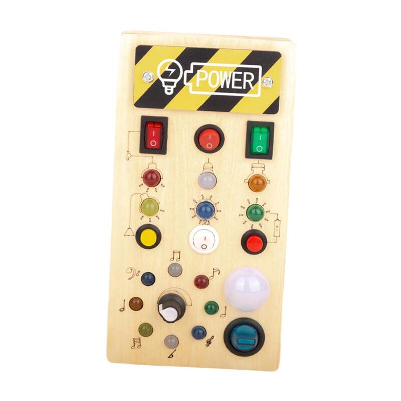 Portable Switch Busy Board, Sensory Light, Sensory Activity Toys for Children, Travel 1-3 Kids, Holiday Gifts