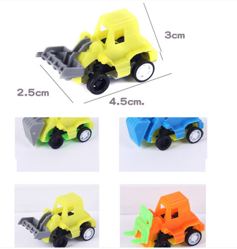 10Pcs เด็กวิศวกรรมรถยนต์ของเล่นเด็กหญิงเด็กชายเทียม Inertial วิศวกรรมรถยนต์เด็กของเล่น Alloy Excavator ของขวัญใหม่ของเล่น