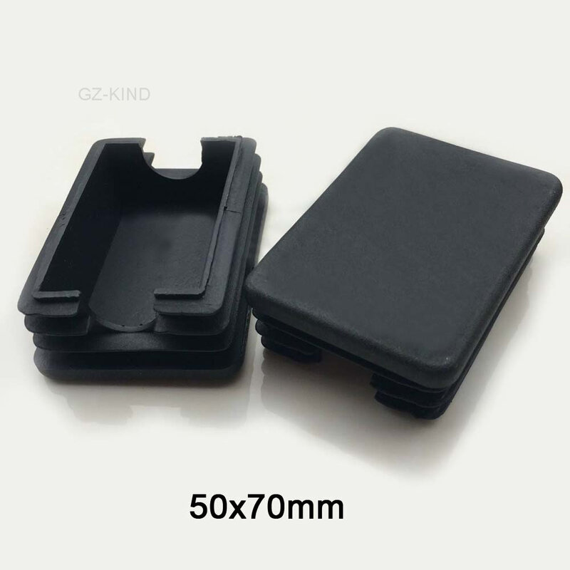 Квадратные пластиковые черные вставки для пробки трубки 45x45 мм, 2/5/8 шт.