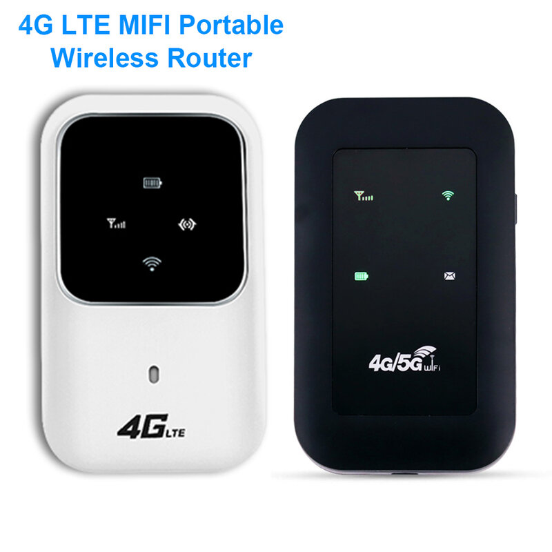 Enrutador inalámbrico 4G LTE para coche, red de banda ancha móvil portátil, de bolsillo, 2,4G, punto de acceso de 100Mbps, SIM, módem WiFi desbloqueado