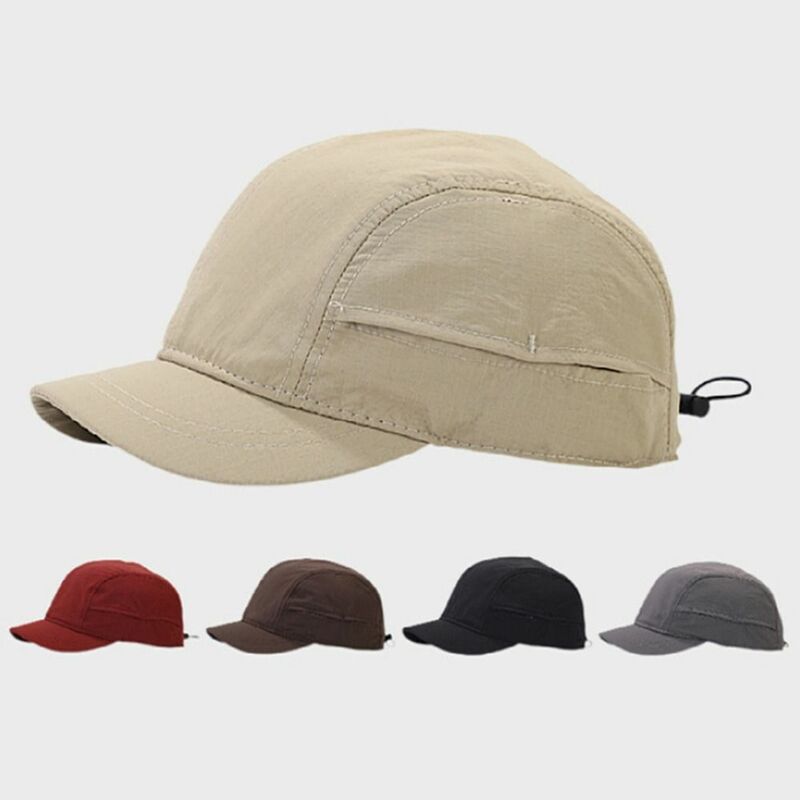 남녀공용 조절 가능한 야구 모자, 코튼 짧은 챙 골프 아빠 모자, 태양 보호, 빠른 건조 스냅백 모자, 패션