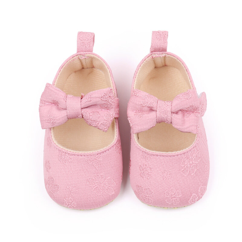 Baby Mädchen Blumen stickerei Wohnungen Säugling Bogen Walker Krippe Schuhe für Party Festival Baby party