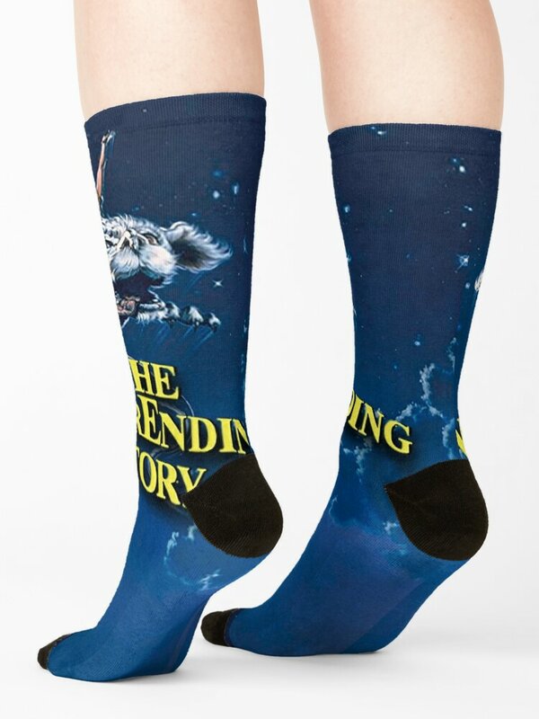The NeverEnding Story-calcetines negros para mujer, calcetín