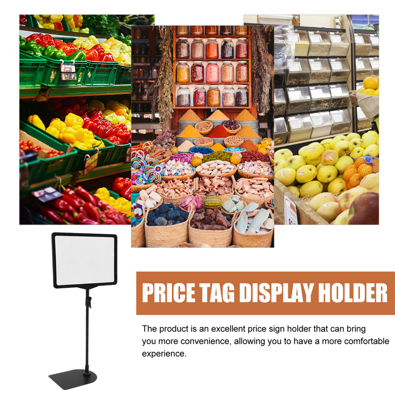 Price Display Board Shelf Rack Shelfs Holder Displaying Sign Tags Stand Store Signage