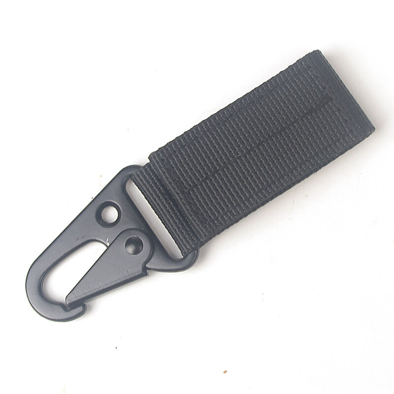 Porte-clés de ceinture en métal pour hommes, accessoires de mode, crochet tactique pour sangle en cuir et coton