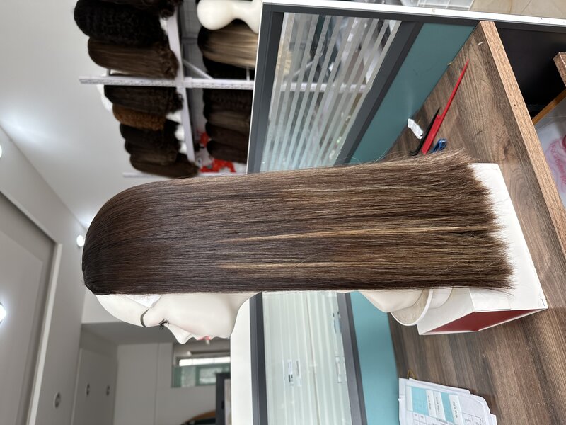 Duża wyprzedaż naturalne włosy europejskiej pasmo w naturalnym kolorze HL Tsingtaowigs koszerna peruka dla kobiet darmowa wysyłka
