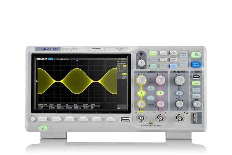 Tecnologia Siglent-Osciloscópio Digital, 2 Canais, Cinza, SDS1202X-E, 200 MHz
