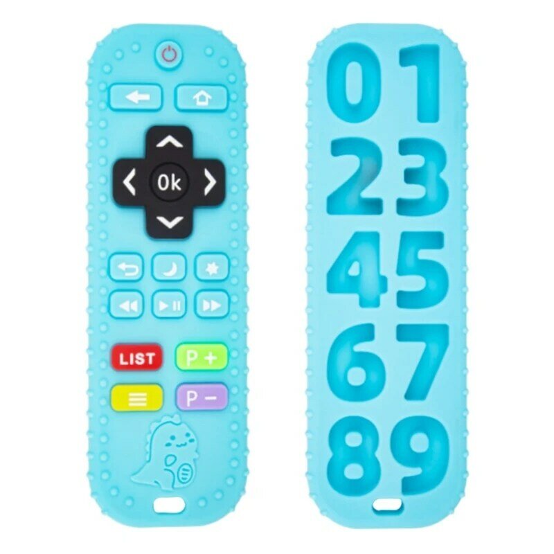 77HD Silikon Mainan Gigi Bayi Remote Control Bentuk Mainan Gigi untuk Bayi 3-6 6-12 Bulan BPA gratis Bayi Teethers Relief